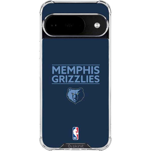 NBA Memphis Grizzlies Standard -  Blue Google Pixel 10 Clear Case